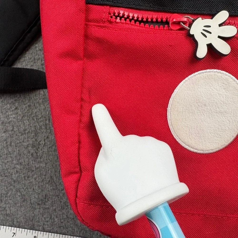 Disney Mickey Mouse Backpack Red‎ Black Kids School Vacation Outdoor Whimsical